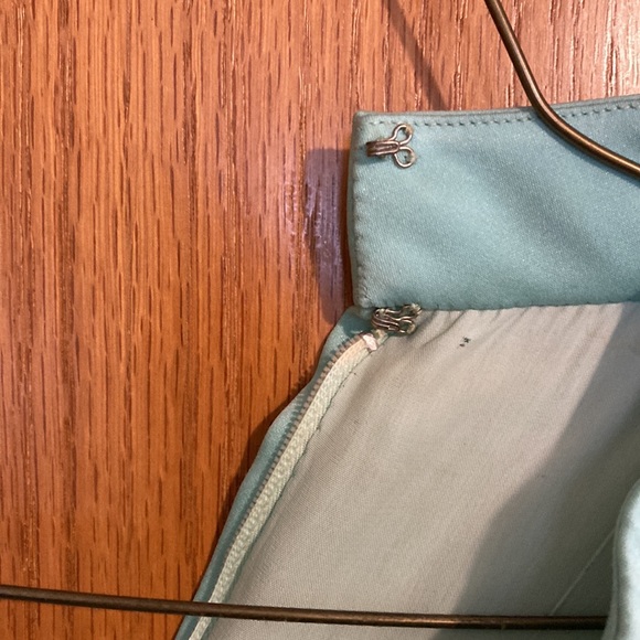 Vintage Aqua Blue and Rhinestone Tunic Shirt - Picture 7 of 8